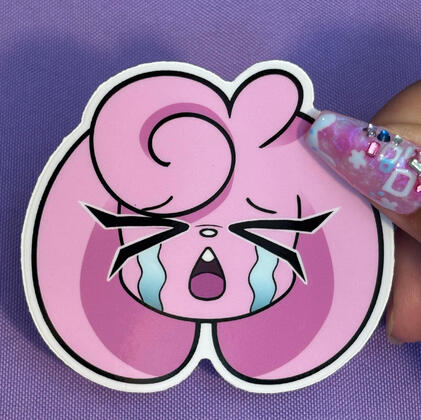 Bunnii Doodles Mascot, Crying Scribla (June. 2025, Digital art)