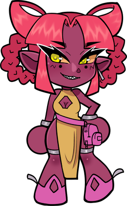 OC Alien series, Osunea Paradioso (June 2024, Digital art)