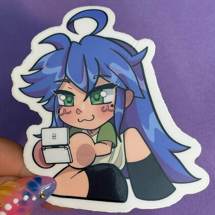 Lucky Star, Konata Izumi on DS (May 2025, Digital art)