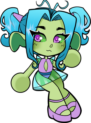 OC Alien series, Varxi Acopholix (June 2024, Digital art)