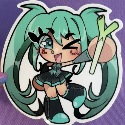 VOCALOID Sticker Series, Leek Miku (April 2025, Digital art)