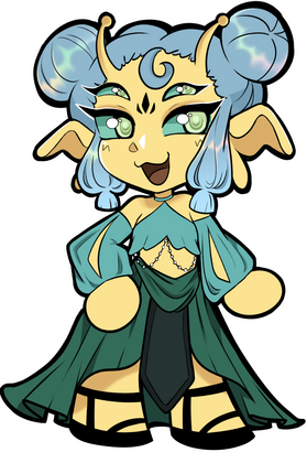 OC Alien series, Kwassa Lapilaga (May 2024, Digital art)