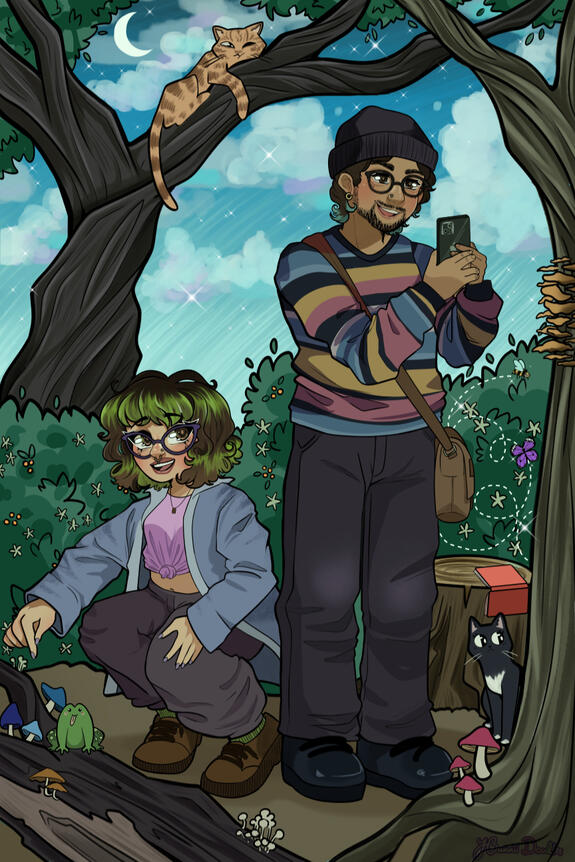 Couple&#39;s Poster commission (August 2024, Digital art)