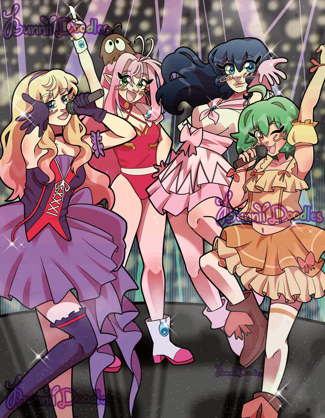 Macross Idol Girls, (June 2025, Digital art)