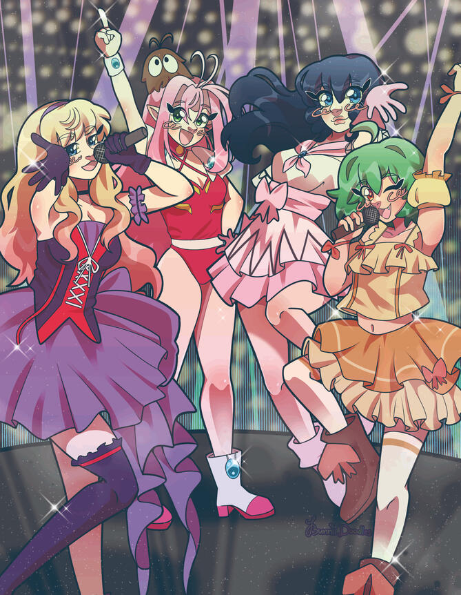 Macross Idol Girls, (June 2025, Digital art)