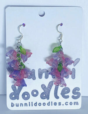 Purple Dreamdrop Flowers, Earrings (May 2025)