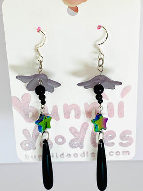 Gothic Flower Drop, Earrings (May 2025)