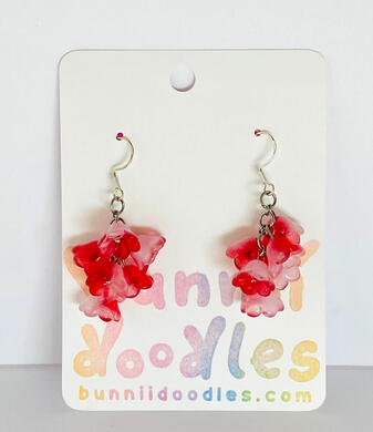 Red Blooddrop Flowers, Earrings (May 2025)