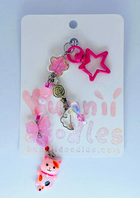 Pink Kitten Friend, Keychain Phone Charm (May 2025)