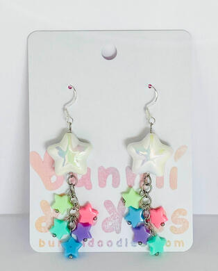 Rainbow Star Rain, Earrings (May 2025)